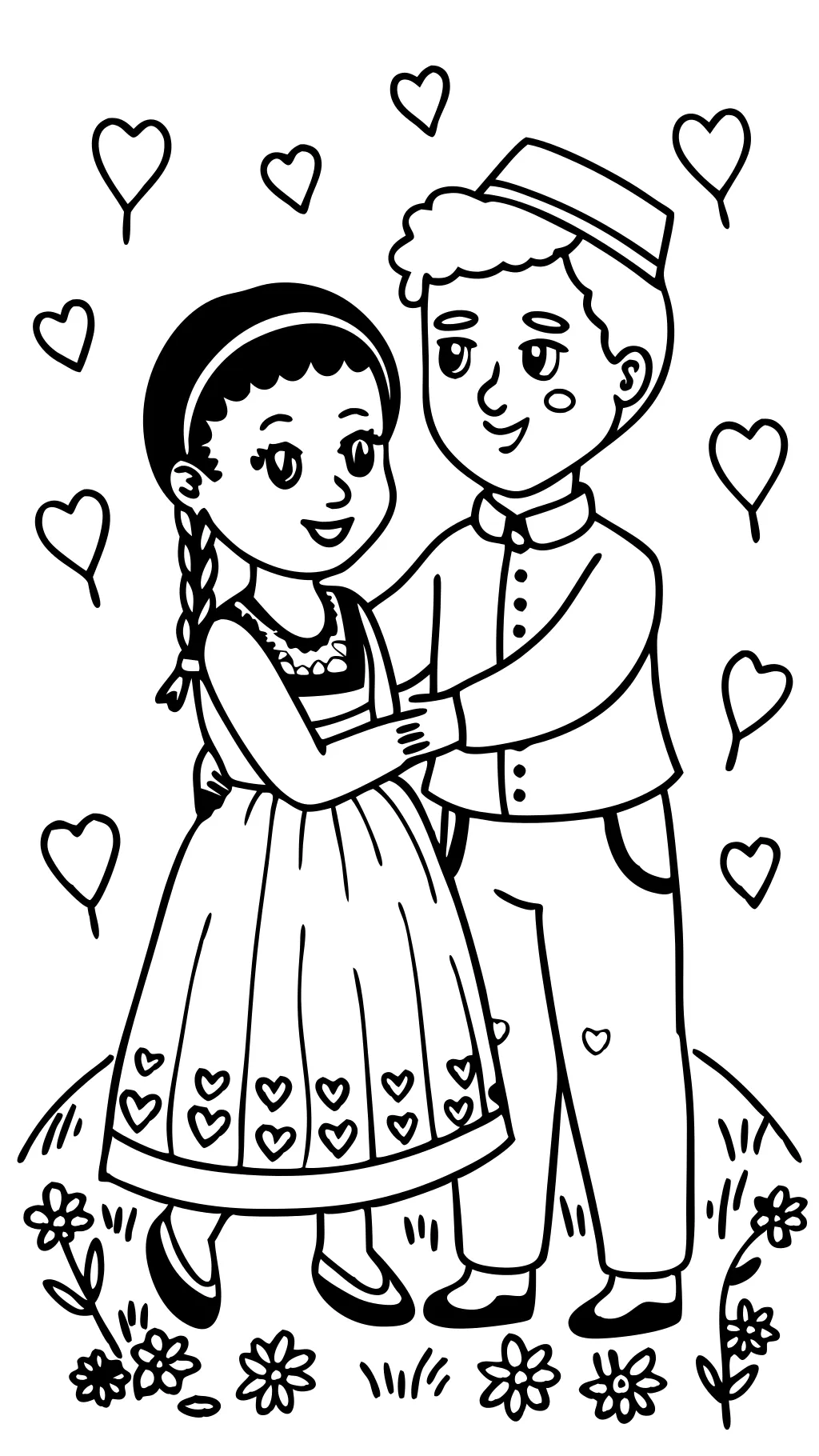 coloriage couples